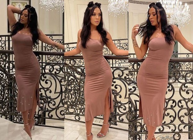 Krishna Shroff Looks Like A Snack In A Sexy Fitted Nude One Shoulder