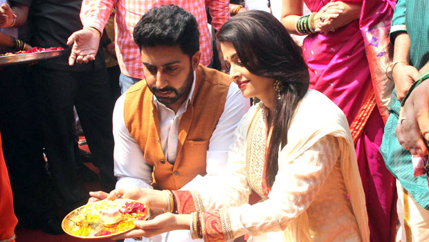 Abhishek Bachchan-Aishwarya Rai Bachchan Celebrate Gudi Padwa