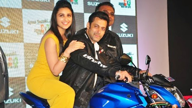 Salman – Parineeti At Suzuki Bike Launch