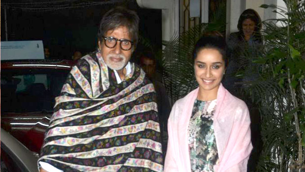 Amitabh Bachchan, Shahid Kapoor, Shraddha Kapoor, Siddharth Roy Kapur At Special Screening Of Haider