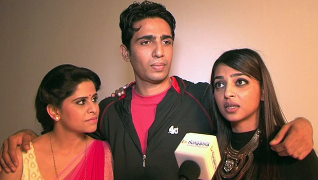Gulshan Devaiah-Sai Tamhankar-Radhika Apte On The Sets Of ‘Hunterrr’