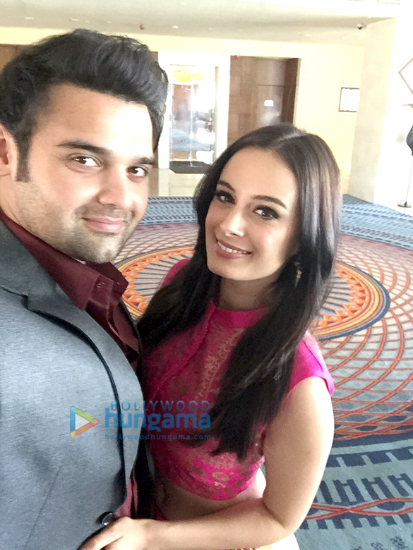 mahaakshay chakraborty and evelyn sharma promote ishqedarriyaan in raipur 8