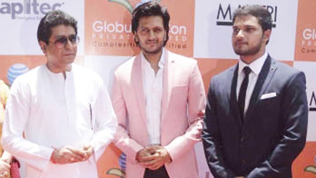 Riteish Deshmukh-Raj Thackeray At ‘Globus Procon’ Showroom Launch