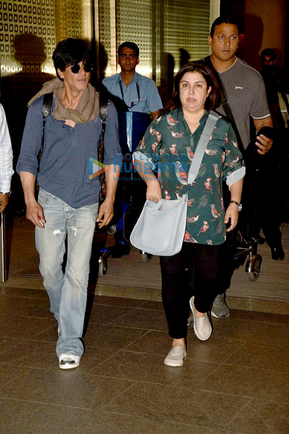 shah rukh khan farah khan return from the iceland shoot of dilwale 4