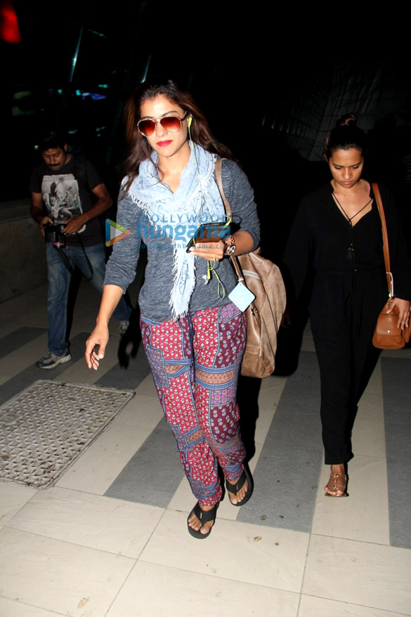 kajol varun dhawan kriti sanon and others return from dilwale shoot in hyderabad 2