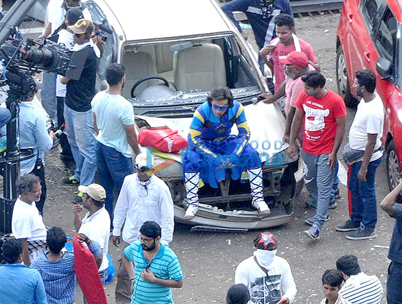 tigers shroff snapped in action on the sets of a flying jatt 9