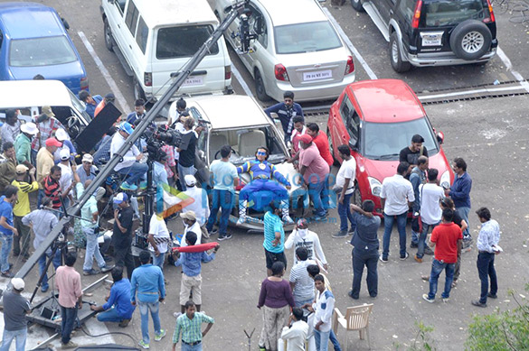 tigers shroff snapped in action on the sets of a flying jatt 8
