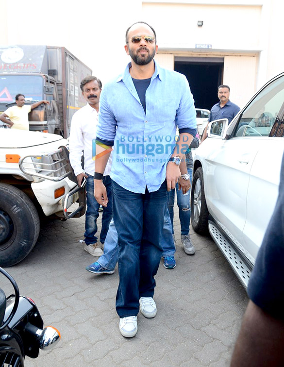 shah rukh khan rohit shetty snapped promoting dilwale 3
