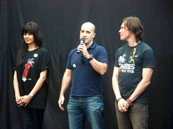 luke kenny promotes his new film zombie 4