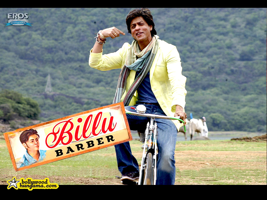 Deepika Padukone and Shahrukh Khan in Billu Barber