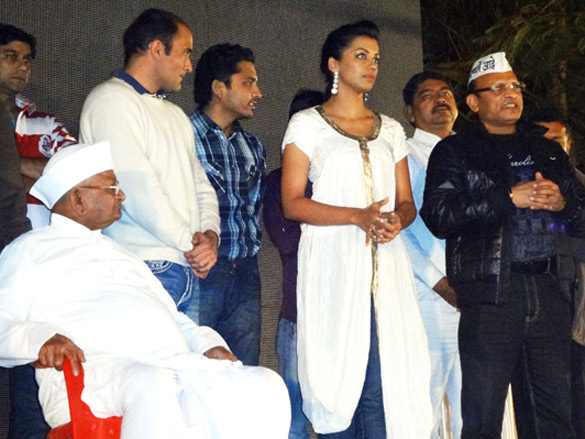special screening of gali gali chor hai held for anna hazare 3
