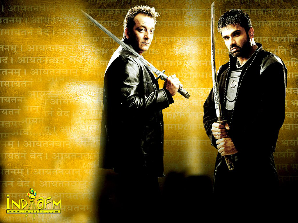 Sanjay Dutt,Suniel Shetty