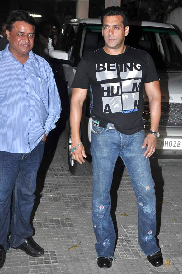 salman khan at the special screening of bittoo boss 4
