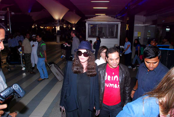 isabelle adjani prem r soni arrive from paris 2