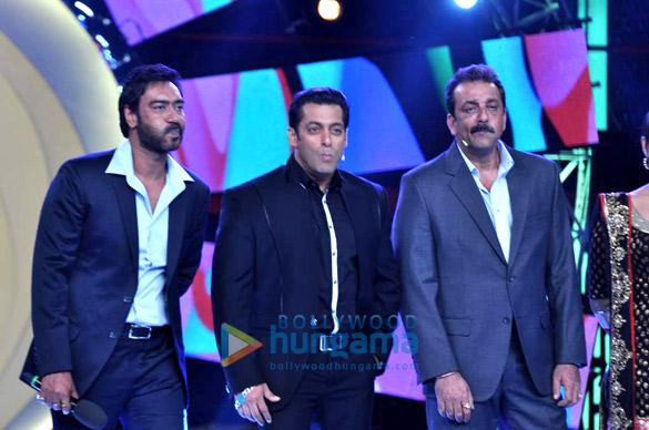 ajay sanjay salman and sonakshi on the sets of bigg boss 6 3