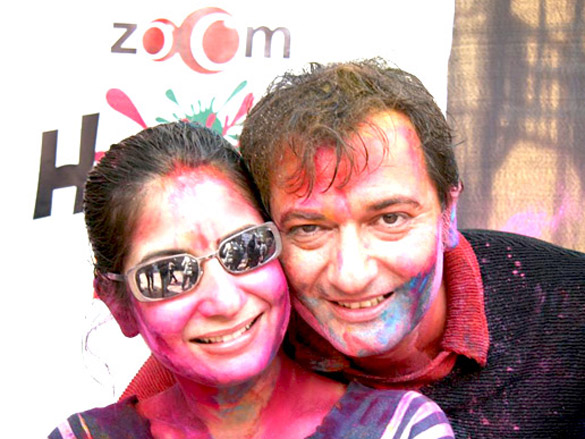 dia and arshad promote hum tum aur ghost at zooms holi party 24