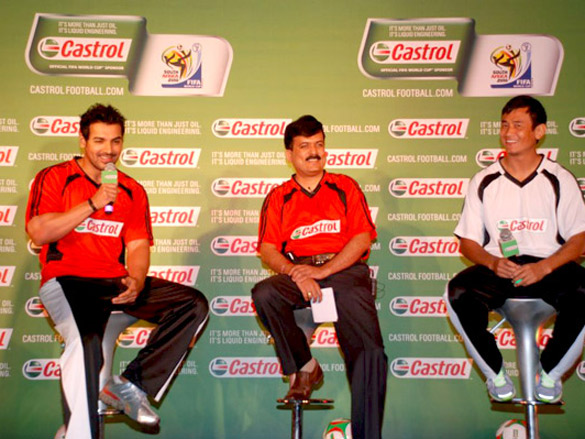 john and bhaichung bhutia at castrol football event 3