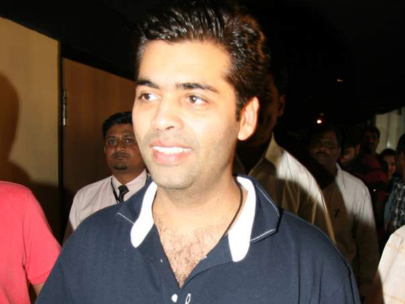 karan johar at cinemax to promote my name is khan 3