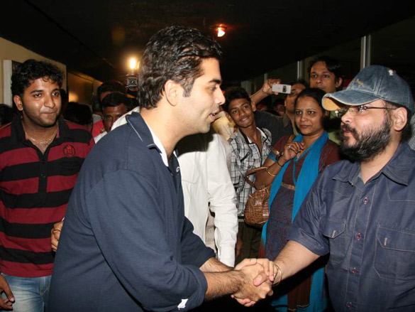 karan johar at cinemax to promote my name is khan 7