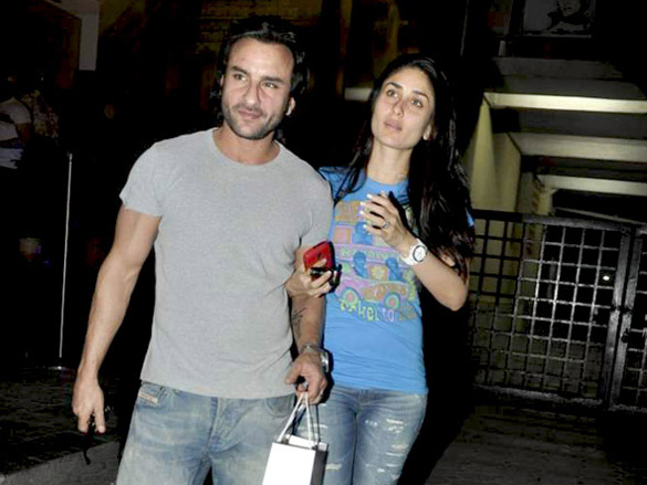 saif and kareena attend special screening of love sex aur dhokha 2