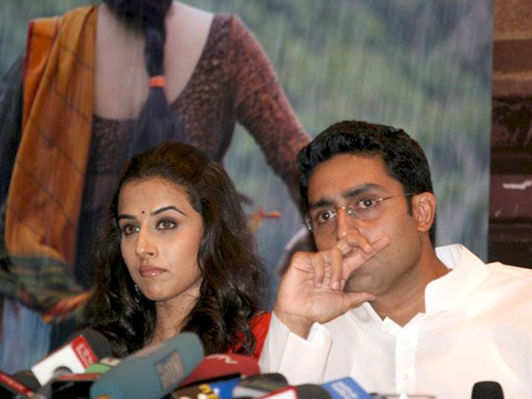 abhishek and vidya promote paa with bajaj allianz 4
