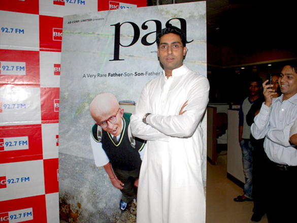 abhishek bachchan promotes his film paa at the big 92 7 fm studios 2