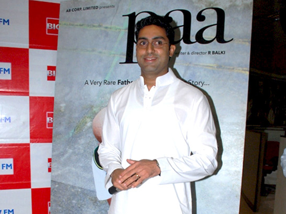 abhishek bachchan promotes his film paa at the big 92 7 fm studios 5