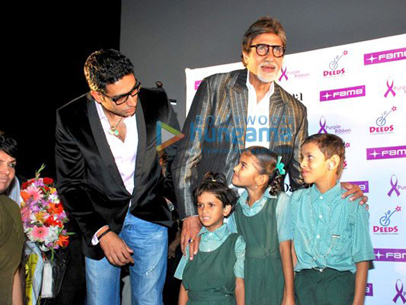 amitabh and abhishek watch paa with kids 3