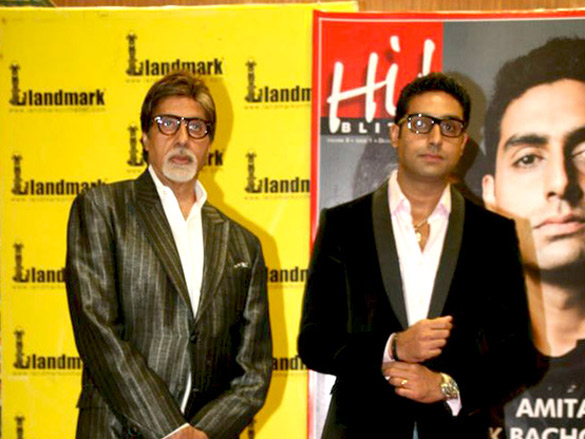 big b and abhishek unveil hi blitz magazine 6