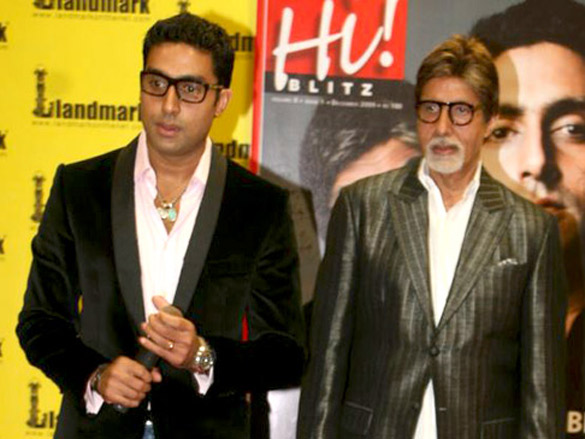 big b and abhishek unveil hi blitz magazine 11