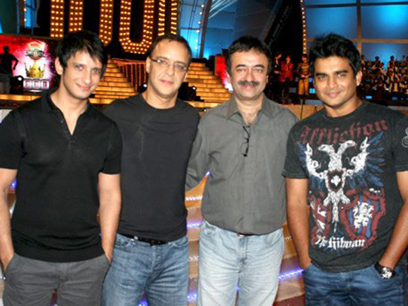 the cast of 3 idiots gracing the 1000th episode of saregama 2