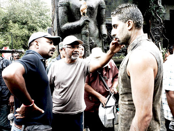 on the sets of raavan