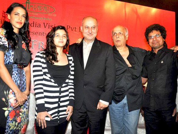 anupam kher and neha dhupia at the launch of dear friend hitler 3