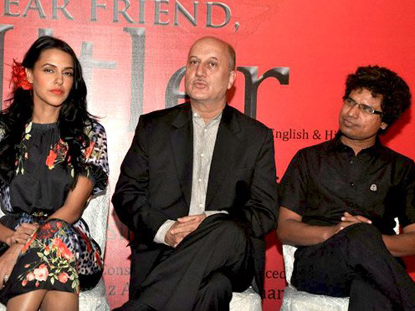 anupam kher and neha dhupia at the launch of dear friend hitler 5