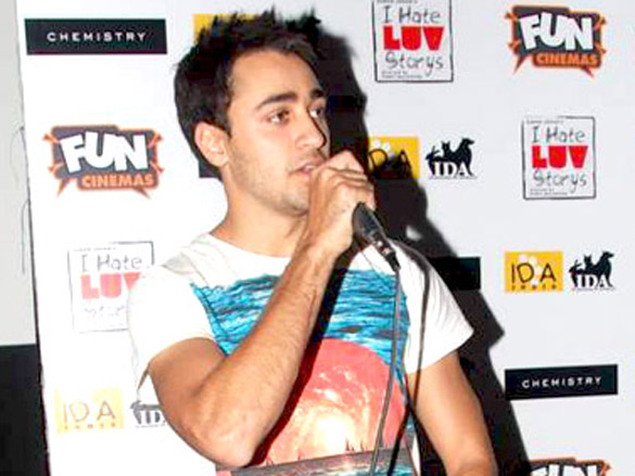 imran khan promotes i hate luv storys at fun cinemas 4