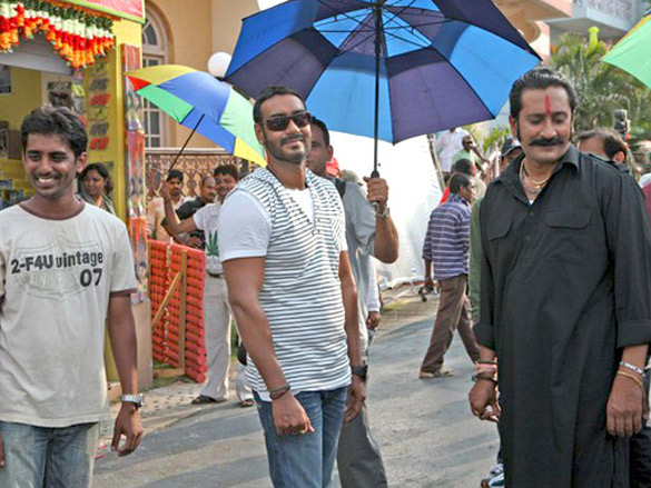 on the sets of golmaal 3 4