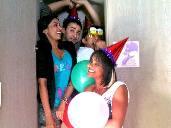 on the sets of break ke baad 14