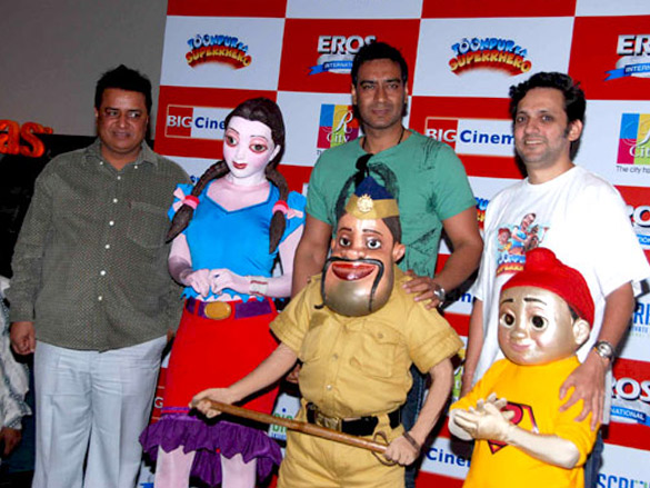 ajay devgn promotes toonpur ka superrhero at big cinemas 2