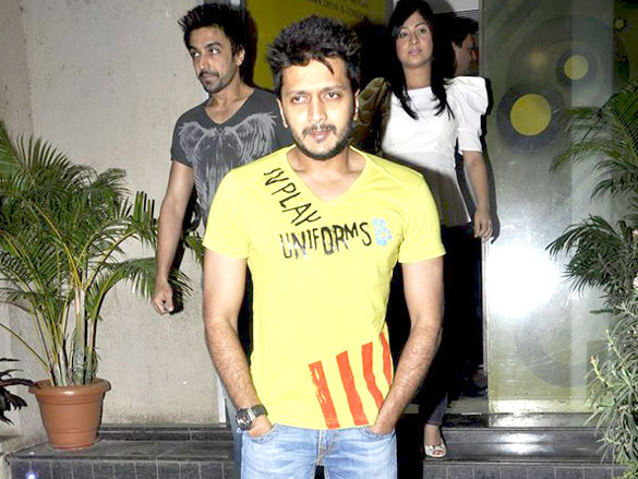 riteish ashish and kangna at tanu weds manu screening 4