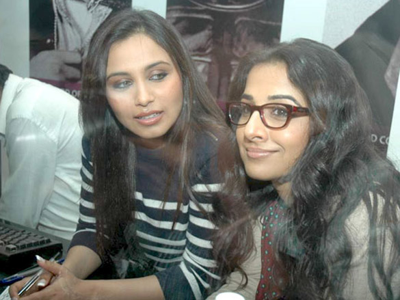rani mukherjee and vidya balan sell tickets at fame 2