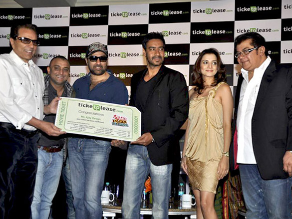 dharmendra sunny deol and ajay devgn launch ticketplease com 2