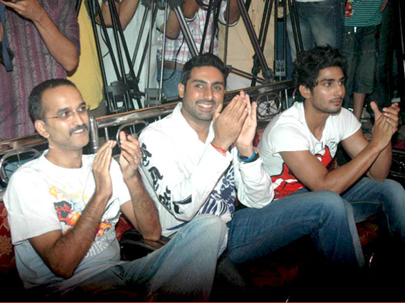 abhishek prateik and rohan promote dum maaro dum 5