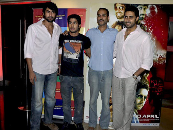 abhishek riteish genelia at dum maaro dum screening 2