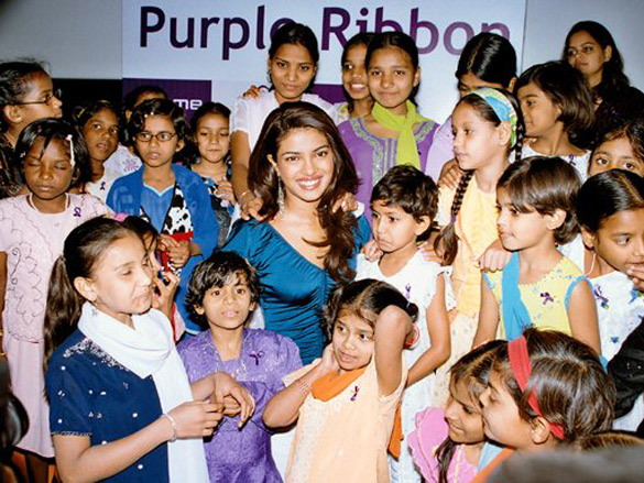 priyanka watches bluffmaster with destitute children 2