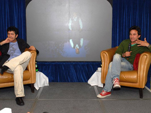 saif ali khan and kunal kohli at the press conference of thoda pyaar thoda magic in london 3