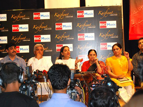 shabana azmi and javed akhtar launch kaifiyat a state of mind on big music 4