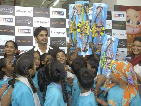 cricketer sreesanth launches return of hanuman merchandise 2