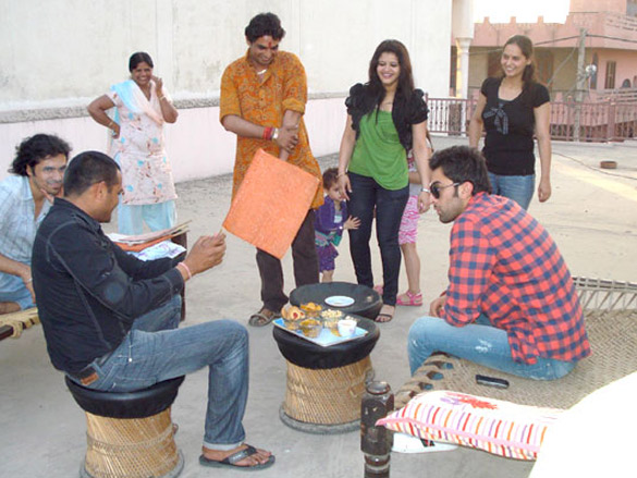 on the sets of rockstar 24