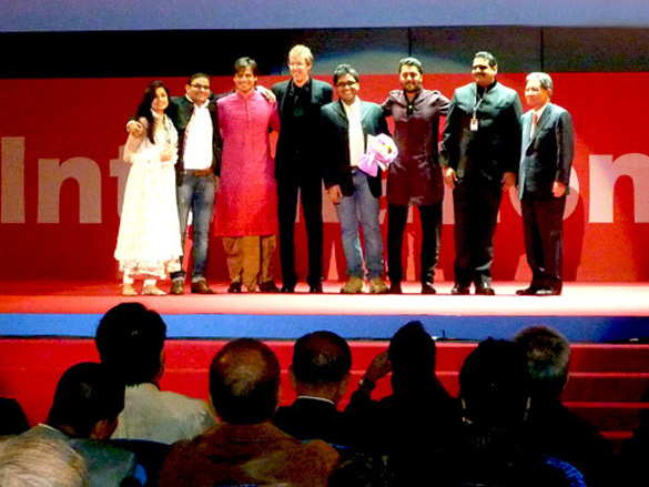 vivek chirag and mahaveer at the busan film festival 2