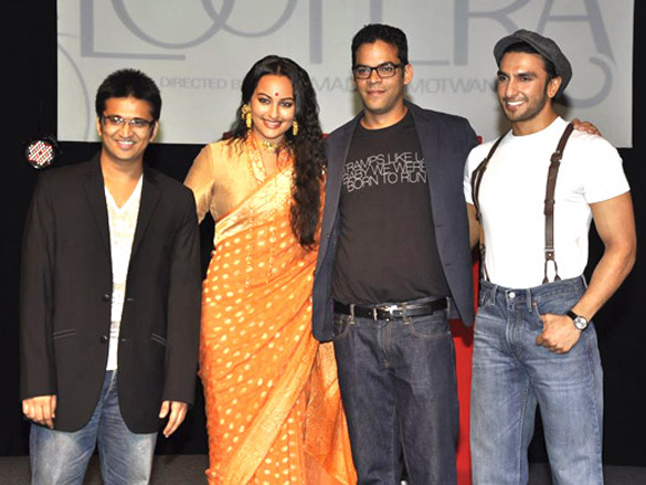 ranveer and sonakshi at the launch of movie lootera 3